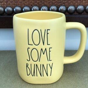 Rae Dunn - 3/$48 - ‘Love Some Bunny’ Yellow inside & out. Mug NWT Firm!